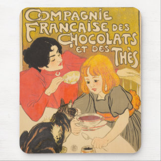 French Company of Chocolates and Teas, Art Nouveau Mouse Pad