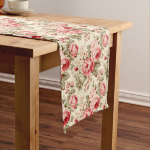French Cottage Elegance: Cosy Retreat Shabby Chic Long Table Runner