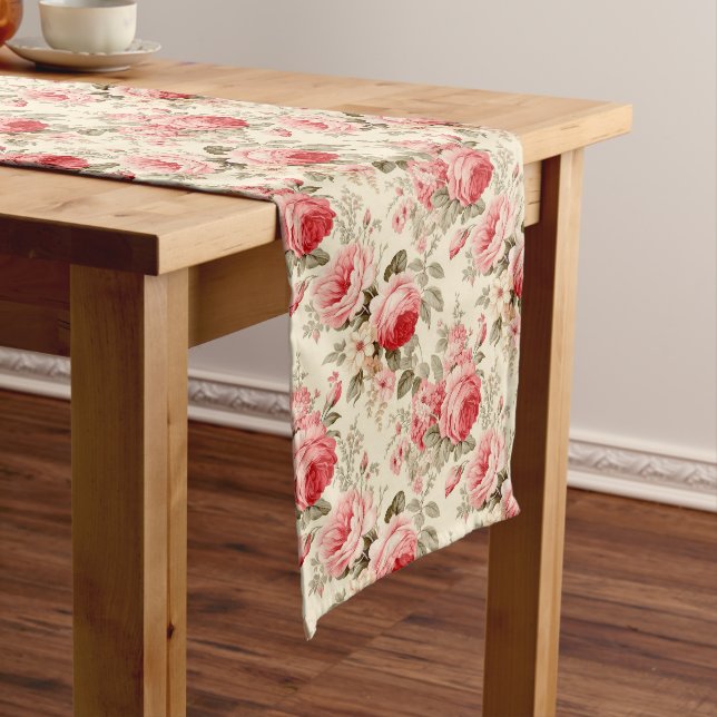 French Cottage Elegance: Shabby Chic Long Table Runner (In Situ)