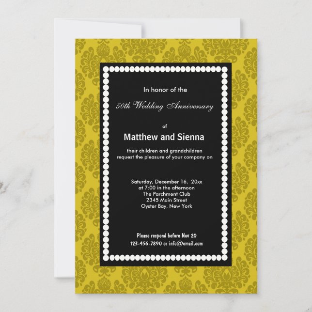 French Country Anniversary Invitation (Front)