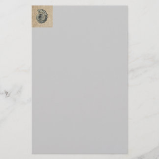 french country burlap beach coastal chic seashell stationery