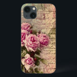 French country chic,shabby chic, pink roses, flora iPhone 13 case<br><div class="desc">French country chic, shabby chic,  pink roses,  floral,  victorian, Paris, elegant, modern, girly, rustic,  vintage parcment, </div>