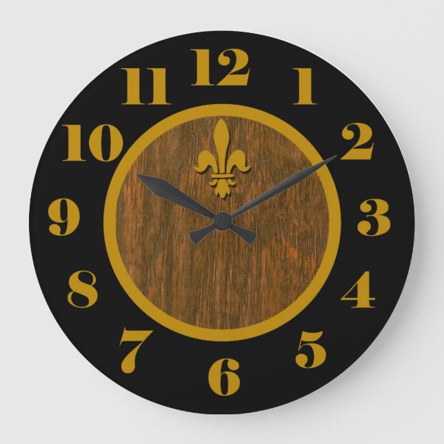 French Country Clock - Fleur de Lis (Front)