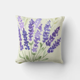French Country Decor Lavender Throw Pillow