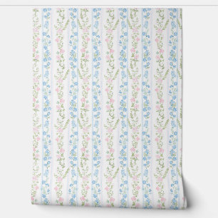 French country delicate flowers wallpaper 