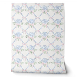 French country delicate flowers wallpaper