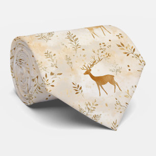 French Country Fawn Pattern Tie