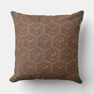 French Country Paisley Throw Pillow
