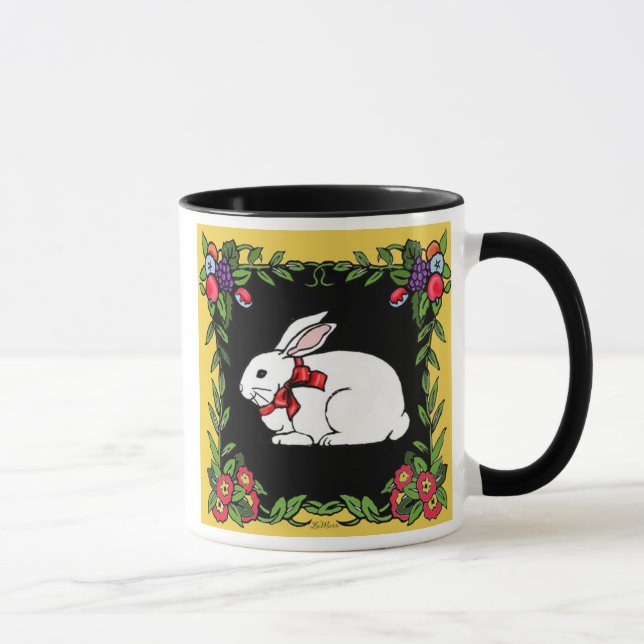 French Country Rabbit Mug (Right)