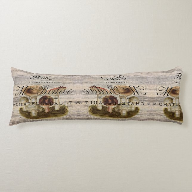 french country rustic fairytale woodland mushroom body cushion (Front)