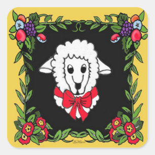 french country sheep sticker