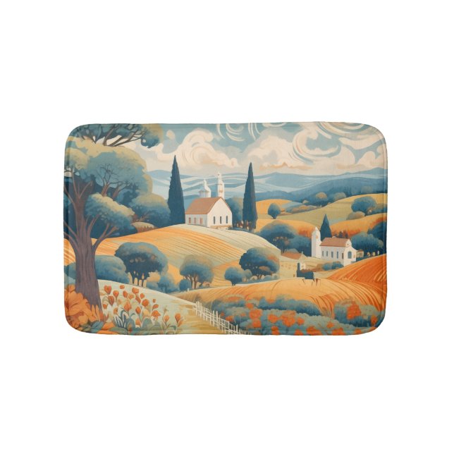French Countryside Bath Mat (Front)