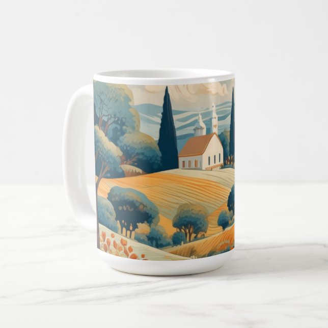French Countryside Coffee Mug (Front Left)