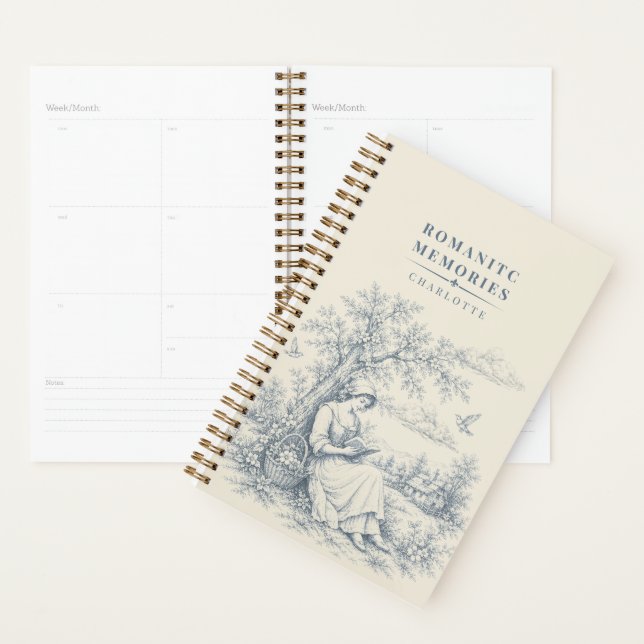 French Countryside Reading Lady Personalised Planner (Display)