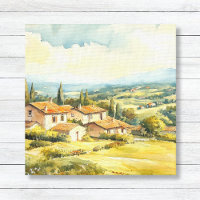 French Countryside Rolling Hills Art