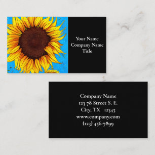 French Countryside Sunflower Business Card
