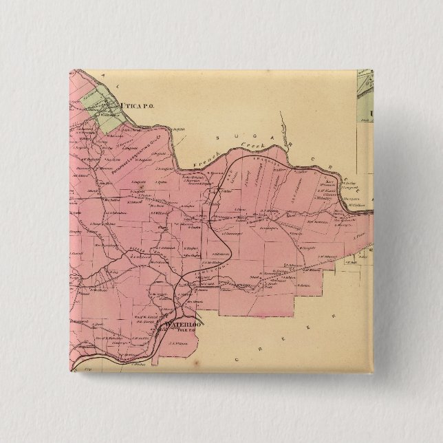 French Creek Township 15 Cm Square Badge (Front)