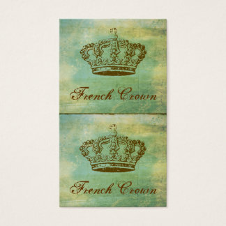 French Crown Mini Cards or Hang Tags Green