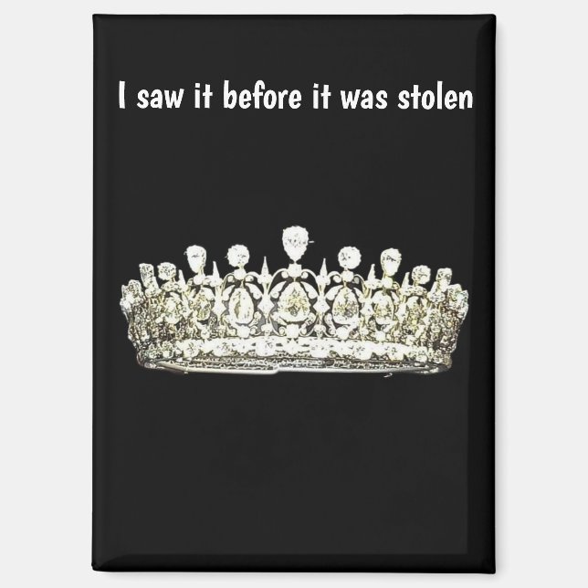 French Crowned Jewels Before Theft Magnet (Front)