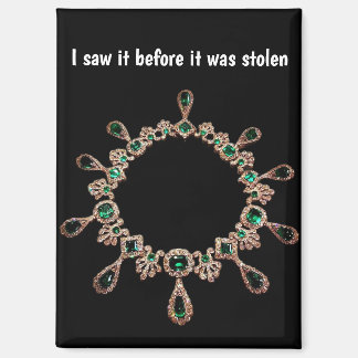 French Crowned Jewels Before Theft Magnet