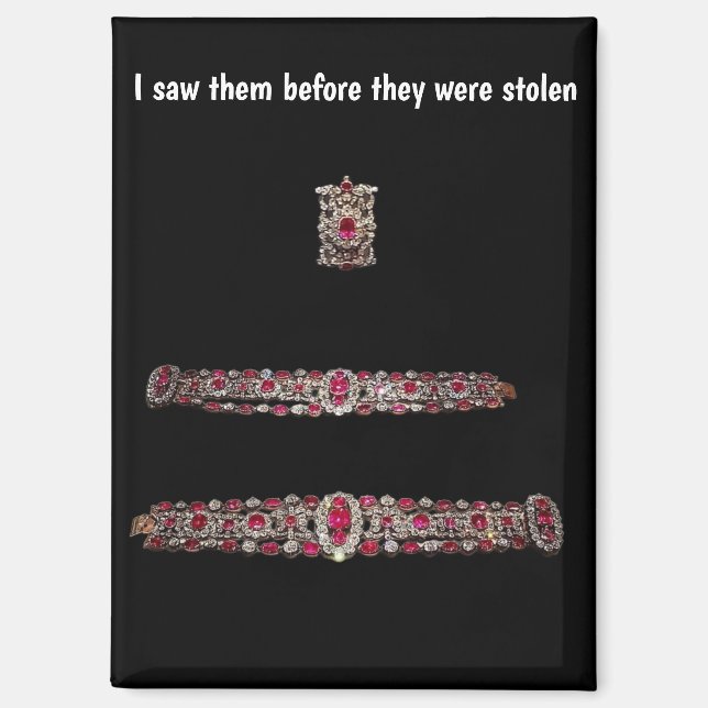 French Crowned Jewels Before Theft Magnet (Front)