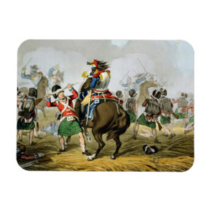 French Cuirassiers at the Battle of Waterloo, Char Magnet