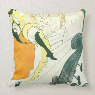 French Dance Poster 1893 Cushion