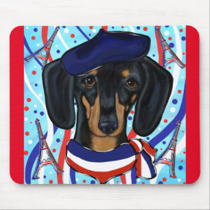 French Doxie Mouse Pad