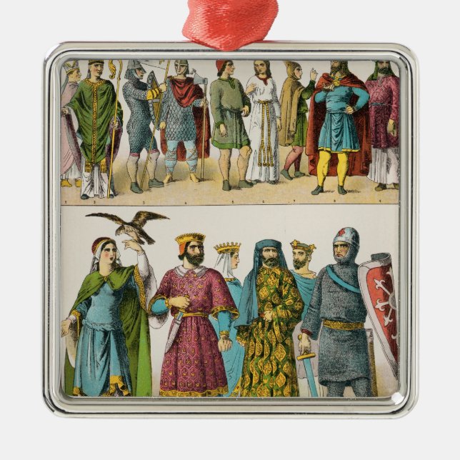 French Dress Metal Tree Decoration (Front)