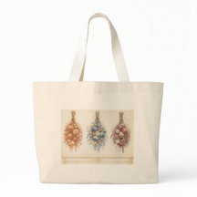 French Dried Flower Trio Elegant Tote Bag