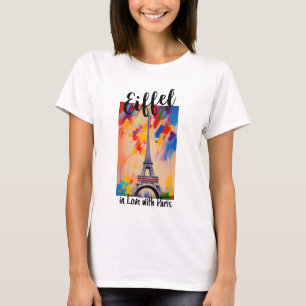 French Eiffel Tower, Paris, Funny Eiffel Wordplay T-Shirt