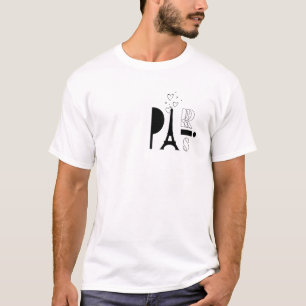 French Elegance T-Shirt – Bonjour with Eiffel Towe