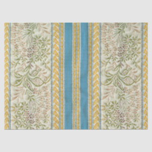 French Embroidered Flower Fabric Look Tissue Paper