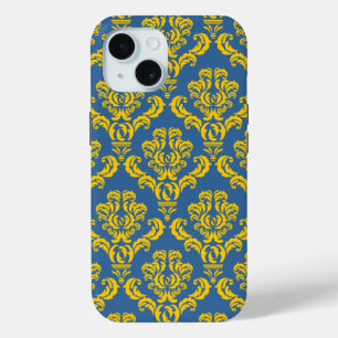 French Empire Damask Pattern #10 iPhone 15 Case
