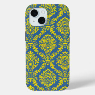 French Empire Damask Pattern #12 iPhone 15 Case