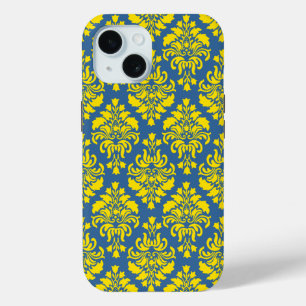 French Empire Damask Pattern #1 iPhone 15 Case
