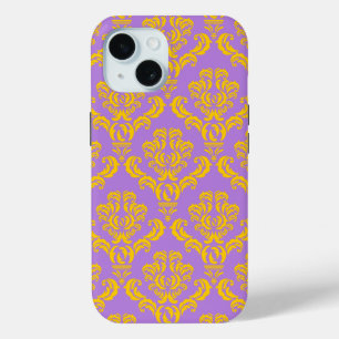 French Empire Damask Pattern #4 iPhone 15 Case