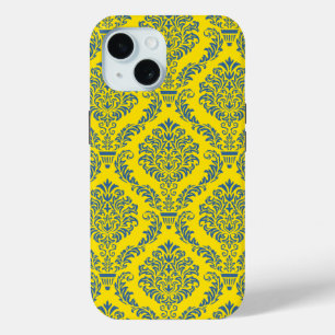 French Empire Damask Pattern #5 iPhone 15 Case