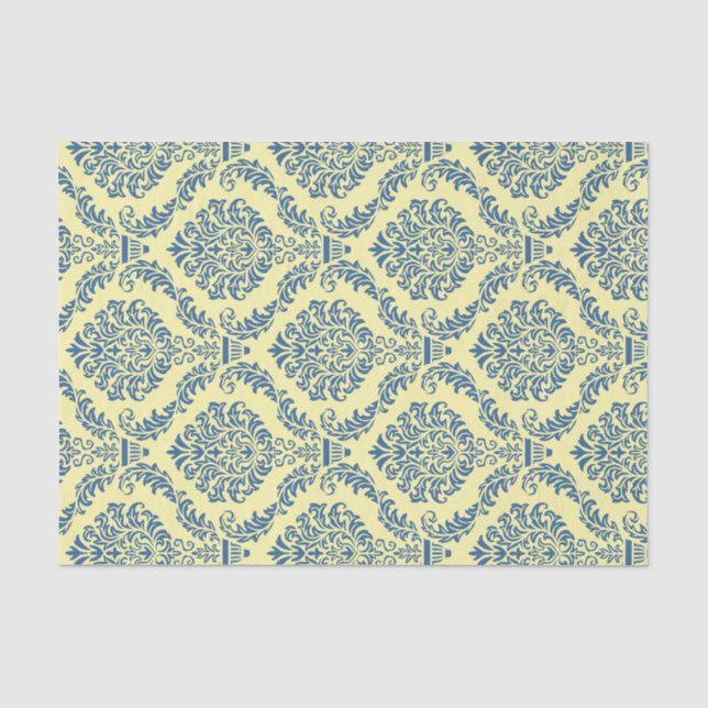 French Empire Damask Pattern #6 Tissue Paper (Front)