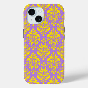 French Empire Damask Pattern #7 iPhone 15 Case