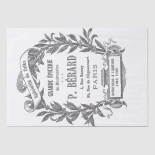 French Ephemera Épicerie Market Kitchen Decoupage Tissue Paper