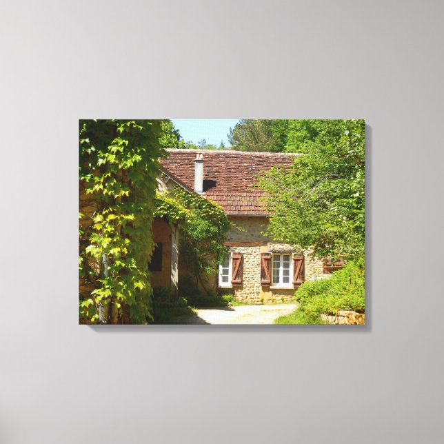 French Farmhouse and Gite Canvas Print (Front)
