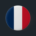 French Flag 6 Cm Round Badge<br><div class="desc">The national flag of France.</div>