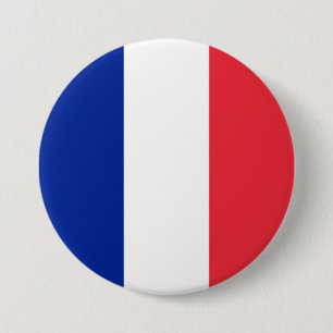 French Flag 7.5 Cm Round Badge