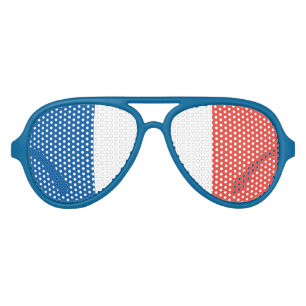 French Flag Aviator Sunglasses