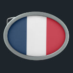 French Flag Belt Buckle<br><div class="desc">The national flag of France.</div>