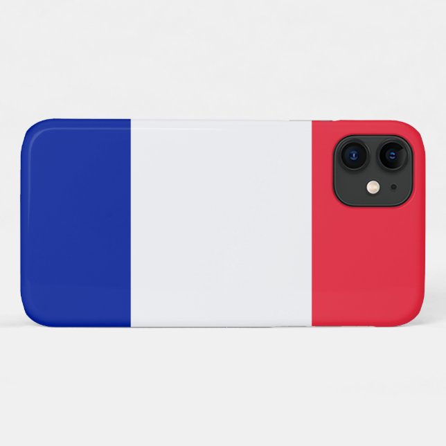 French Flag Case-Mate iPhone Case (Back (Horizontal))