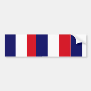 French flag colours bumper sticker
