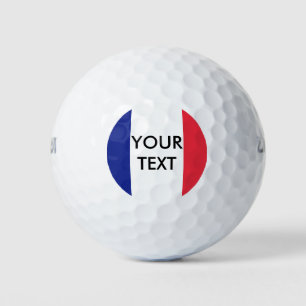 French flag custom golf ball set for France