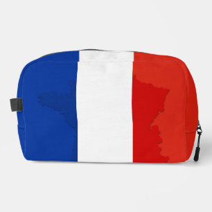 French flag dopp kit